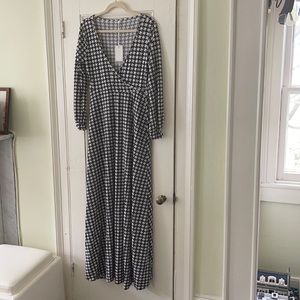 Black and white cotton dress by Coral NWT